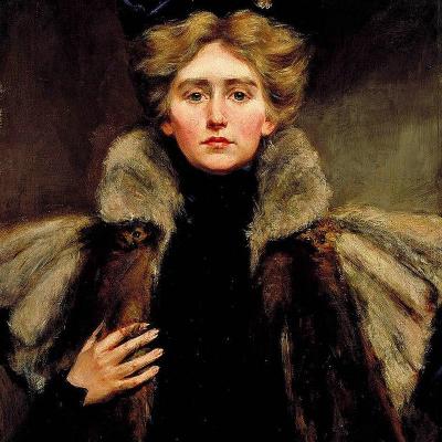 Natalie Barney in fur cape 1896